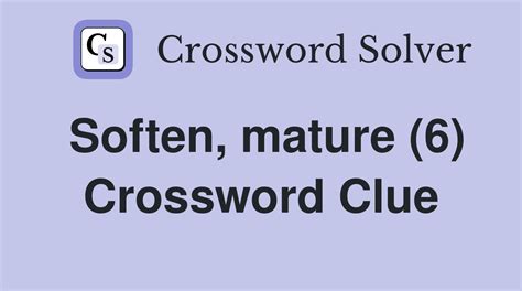 soften crossword clue